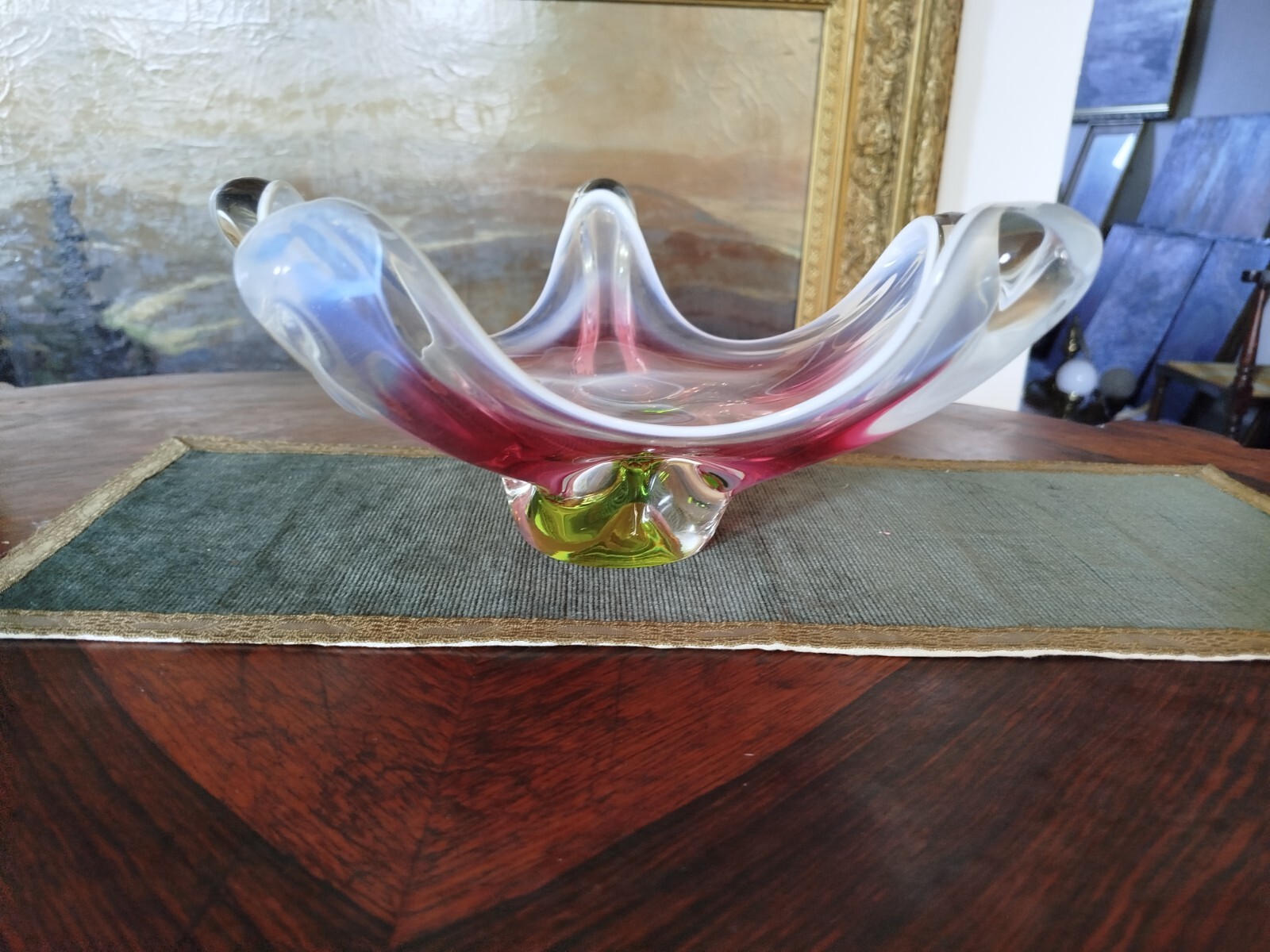 Czech glass vase by Josef Hospodka