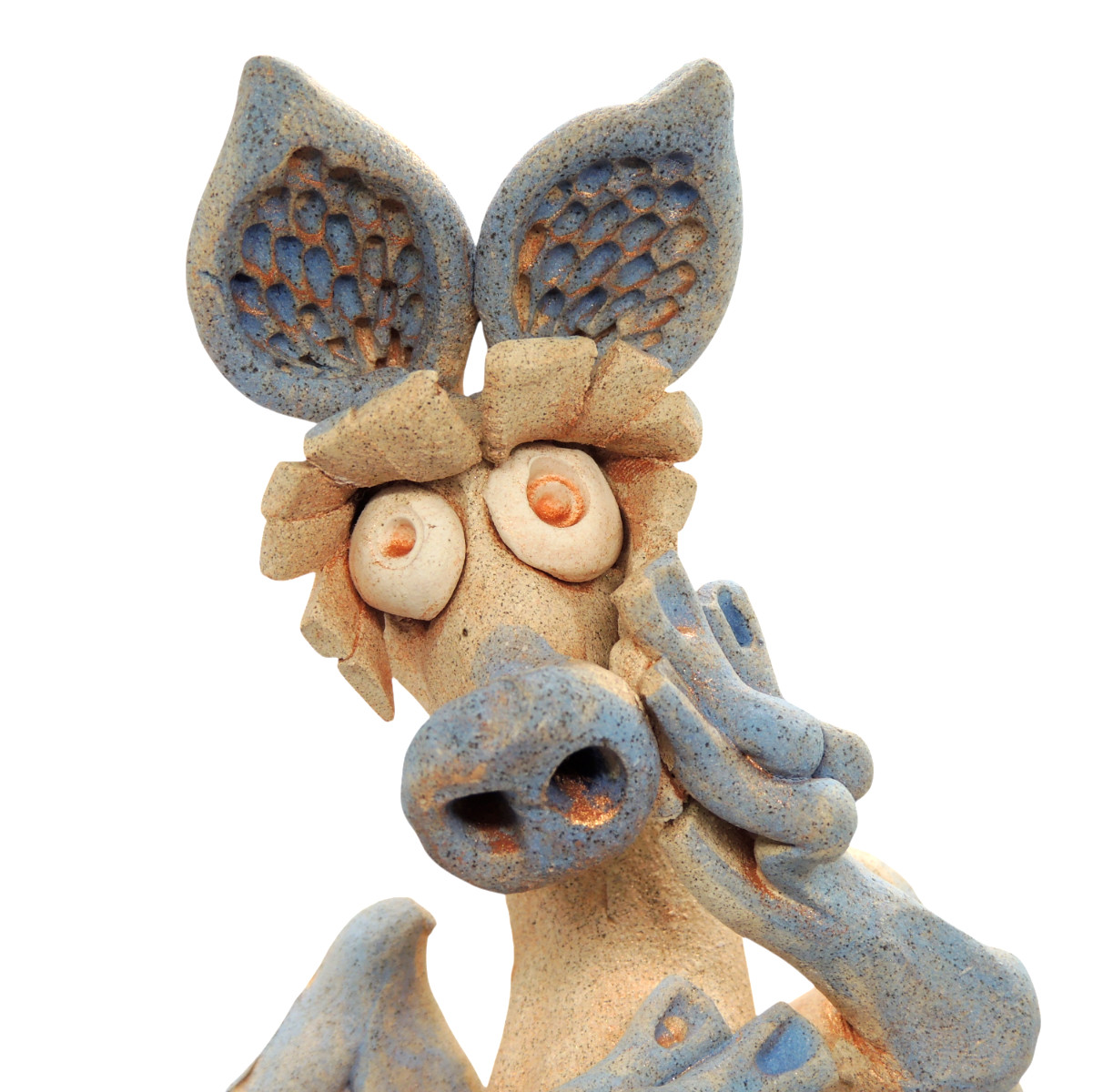 Stoneware Pottery Dragon Unbranded FLAW