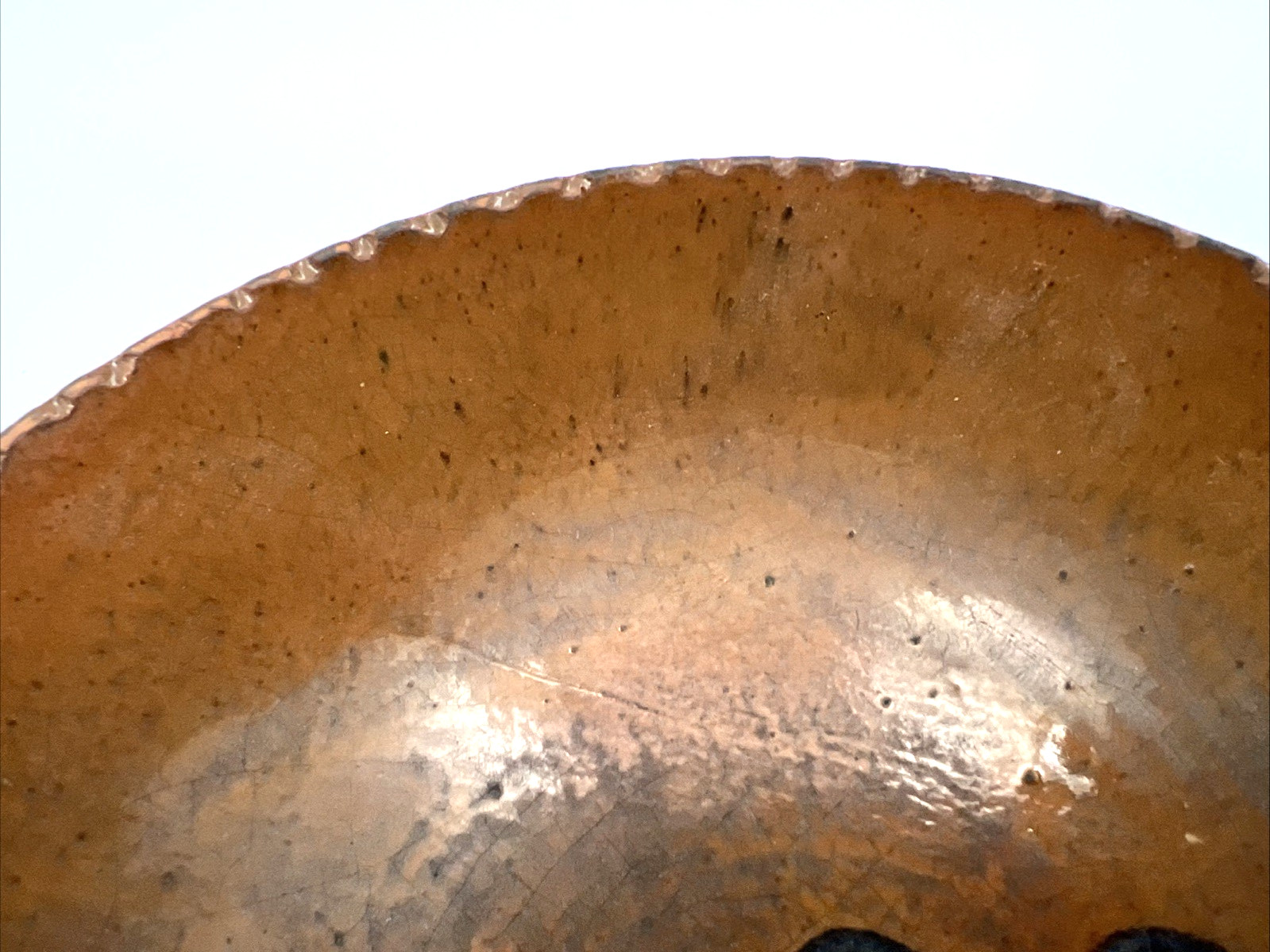 Turtle Creek Potters OH Redware Folk Art Pottery Chris Woods 8″ Plate Dish 2002