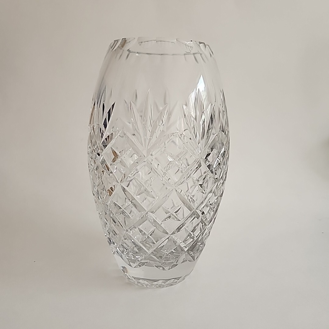 Crystal Clear Industries Leaded Glass Vase Hungary 8″ Pineapple SEE DESCRIPTION