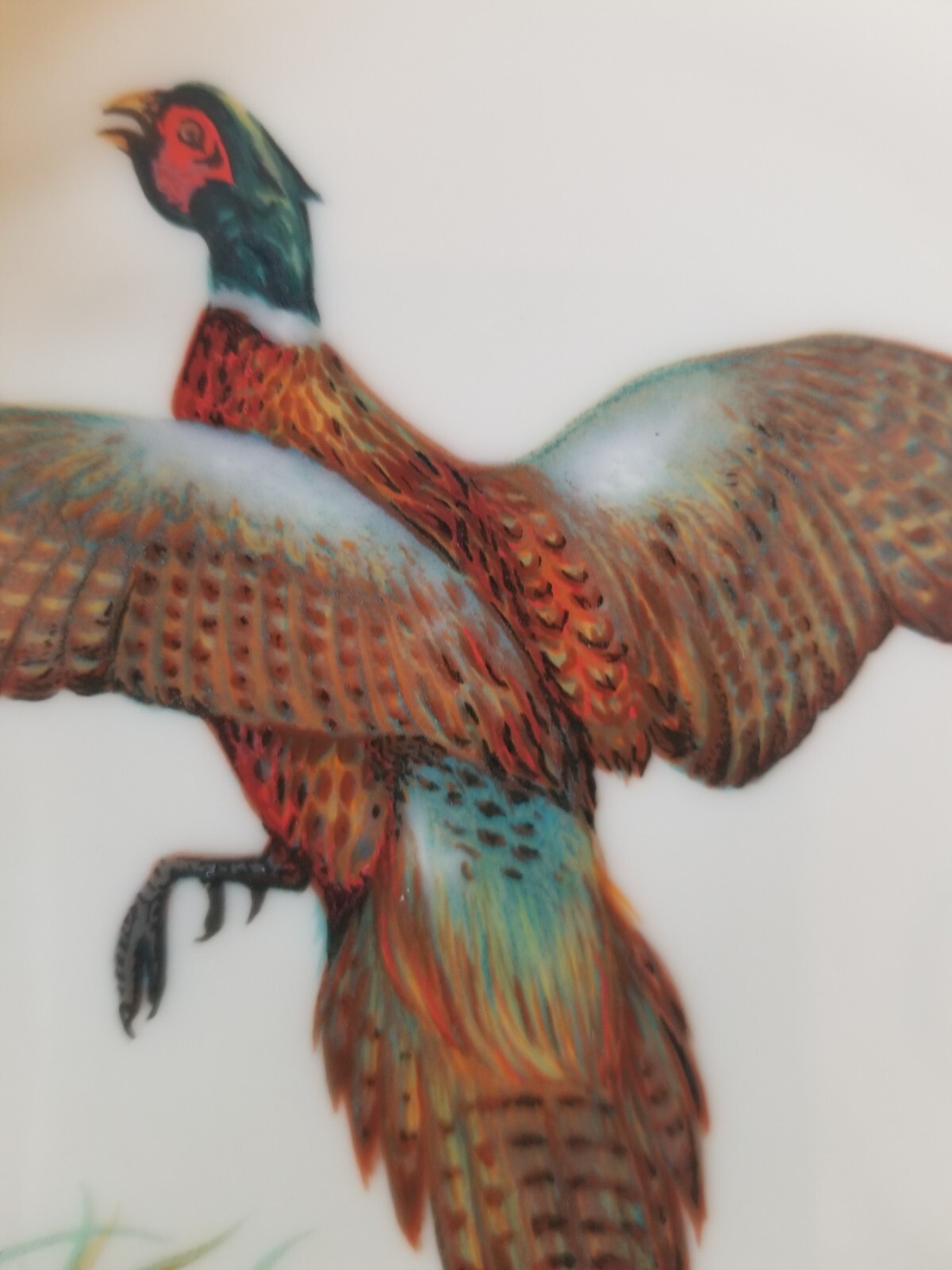 Vintage Lenox Pheasant Ashtray 24k Gilded Rim