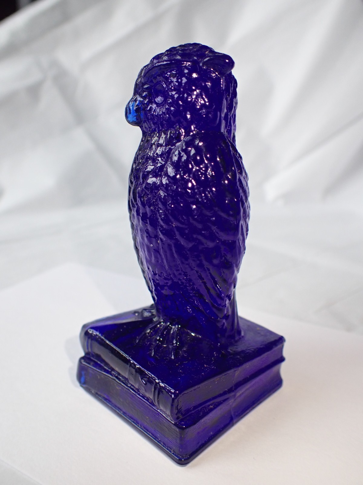 Degenhart Glass Cobalt Blue Owl NICE