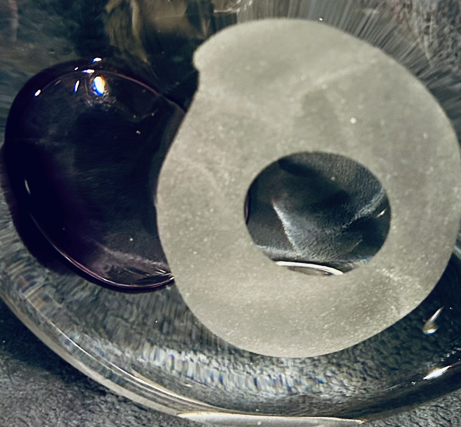 Glass Sculpture By Hanne Dreutler (1972-2009) for Studio Ähus Sweden 7.25”x7.25”