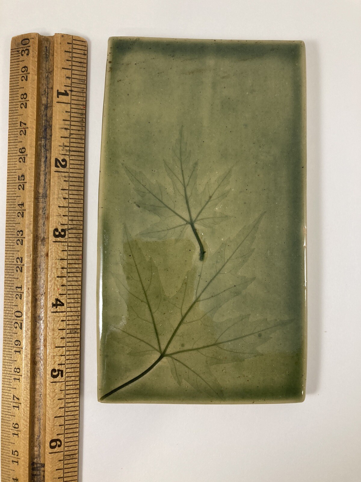 Studio Pottery Tiles Ceramic Green Nature Mosaic Leaf Leaves Tree, 2.5 – 5”