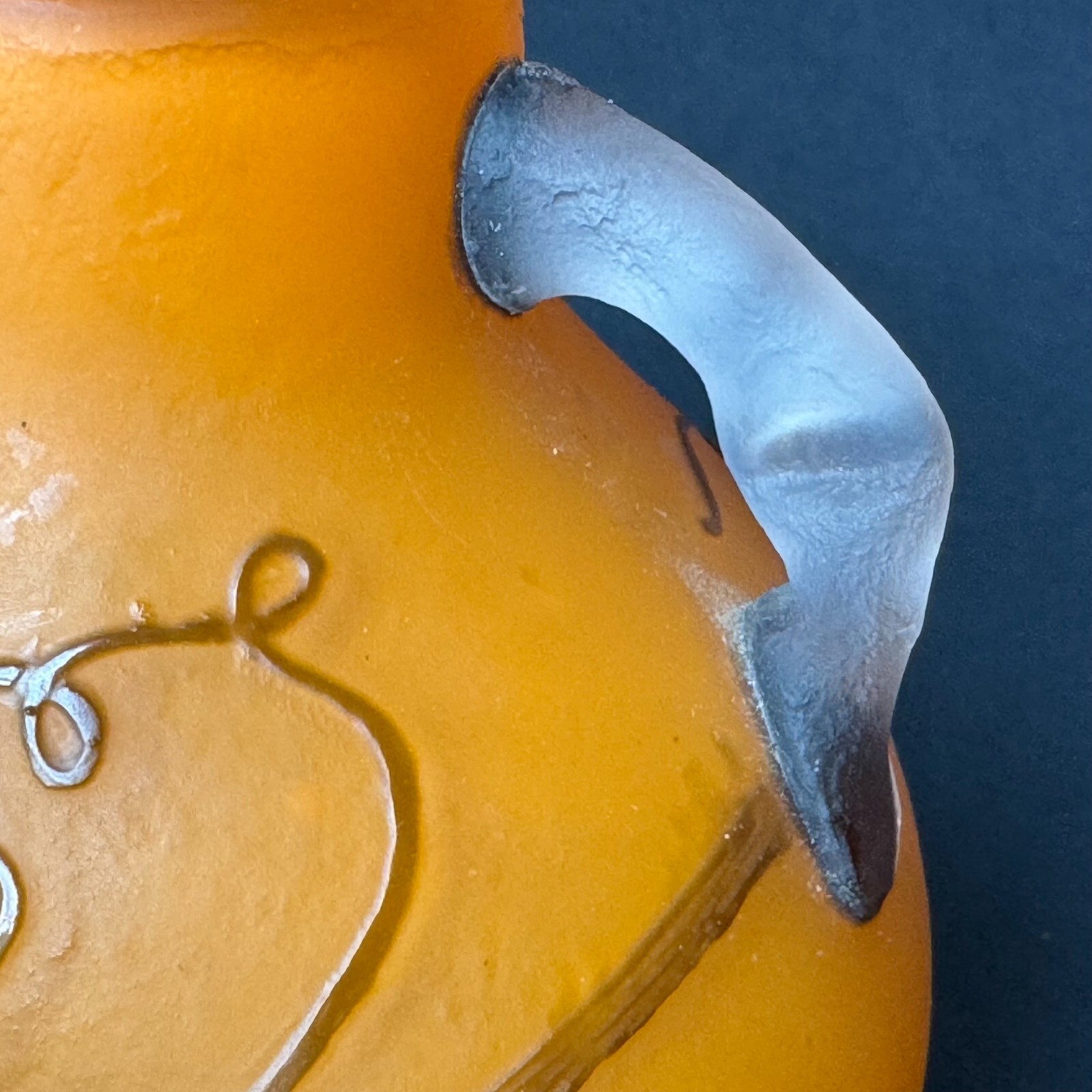 Andre Delatte, acid etched sferical vase