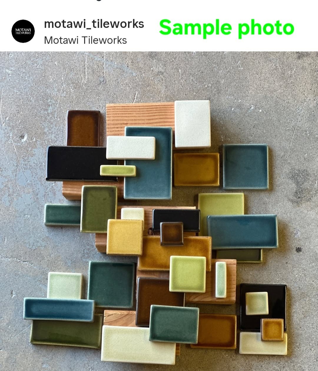 Motawi Tileworks Sapphire Glazed Glossy Tile Ann Arbor Michigan 6×2