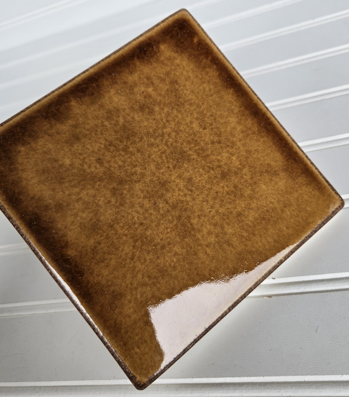 Motawi Tileworks Brown Chestnut Glazed Glossy Tile Ann Arbor Michigan 6×6 -TDD