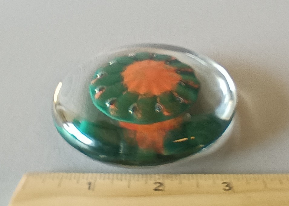 Goose Bay Glass Townsend MT 2004 Handblown Art Glass Signed Paperweight