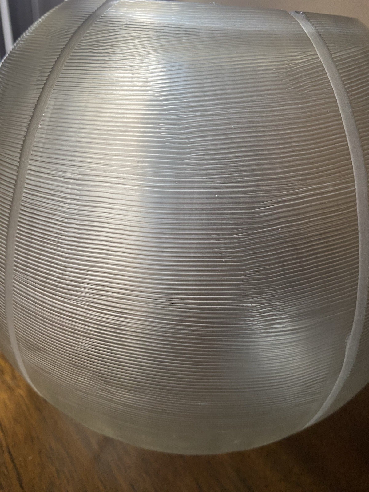 DONNA KARAN LENOX GUAXS Smokey Grey 7 3/8” Tall Round Vase Vintage