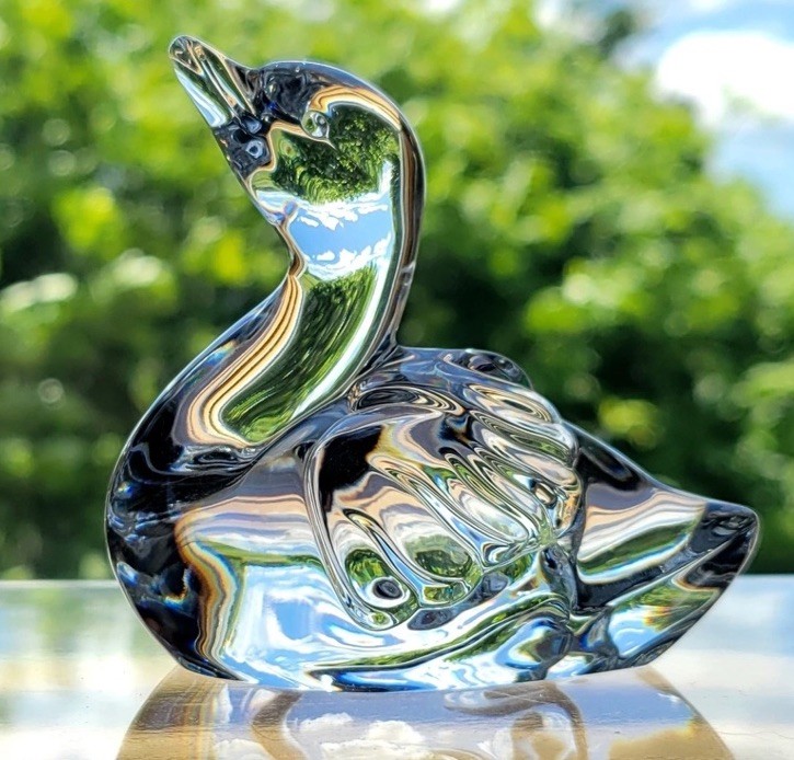 Waterford Crystal Cygnet Baby Swan 3″ Paperweight Figurine
