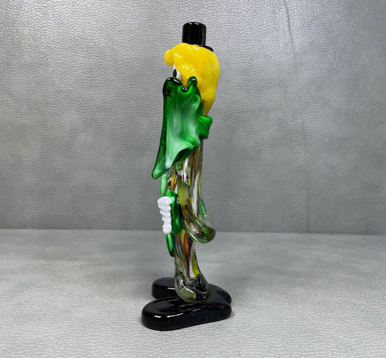 MCM Italian Mid Century Modern Murano Glass Clown Figurine Statue 9 1/4″