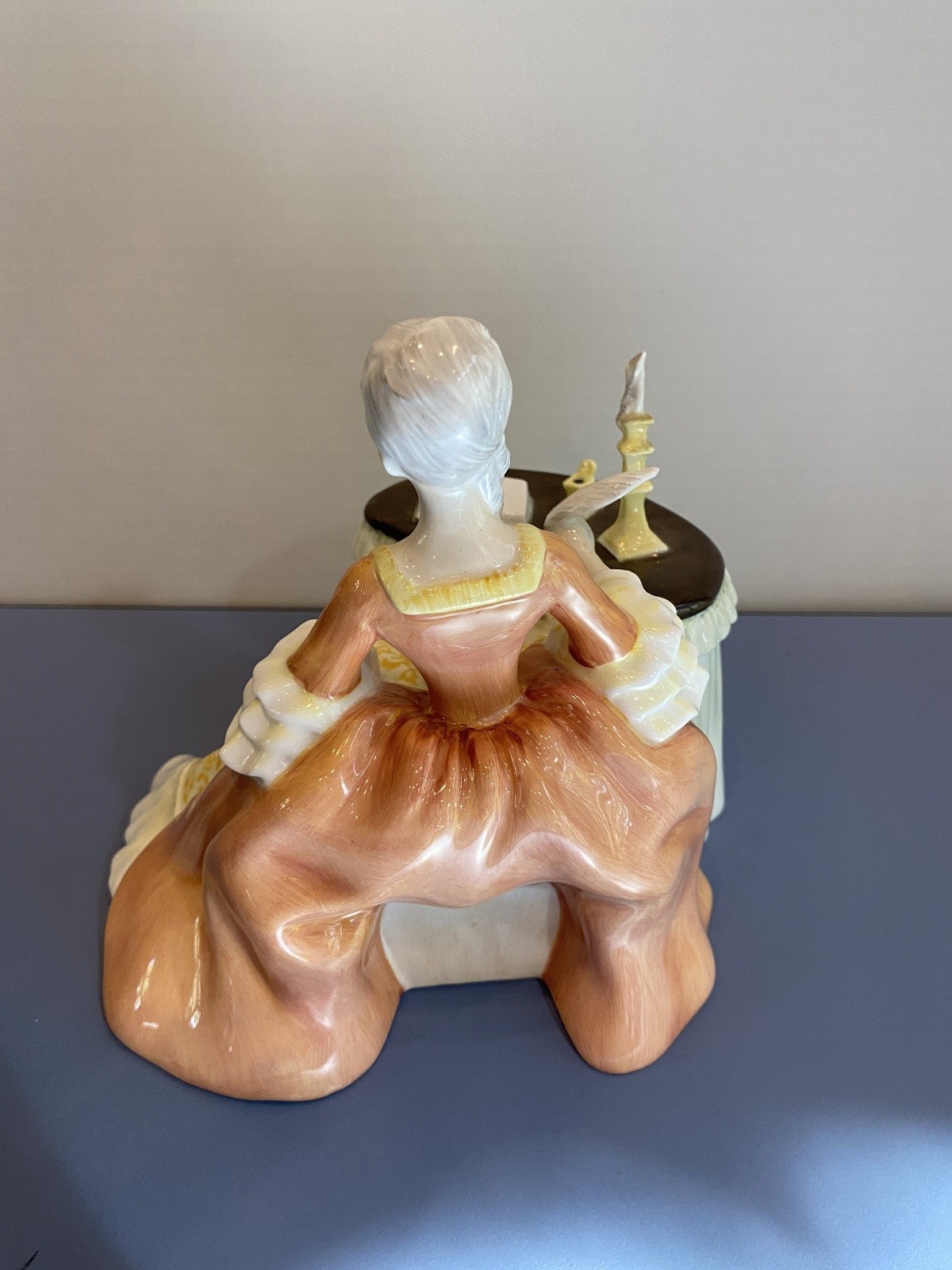 VTG Royal Doulton “Meditation” Woman Writing Bone China Figurine #HN2330 6″H