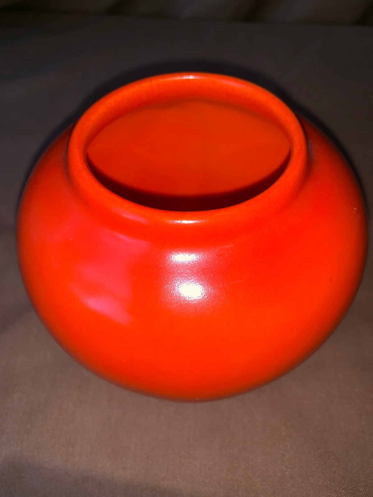 Weller Chengtu Vase Excellent Condition A & C Orange Chengo Chinese Red 1920s