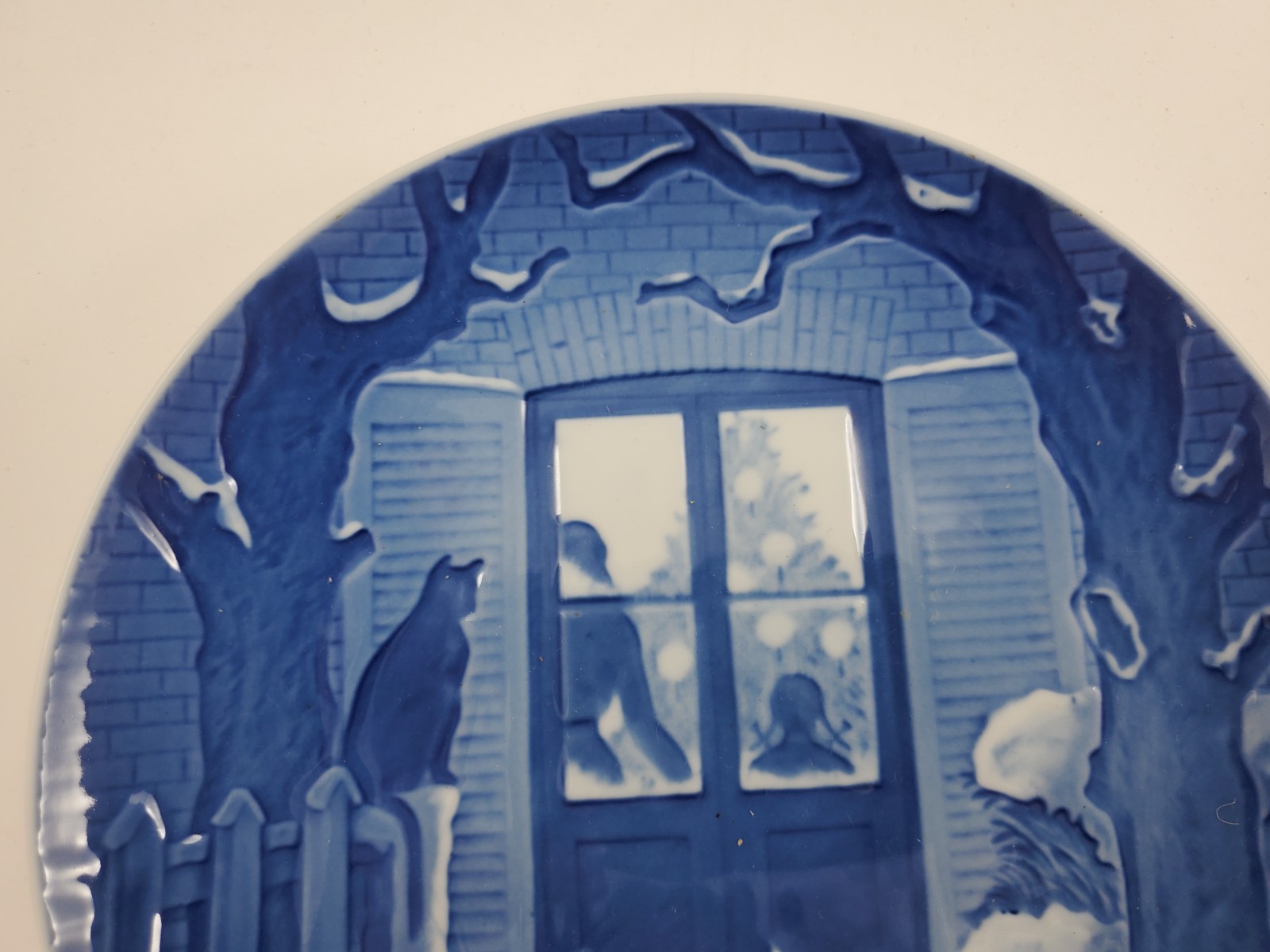 Bing & Grondahl 1959 7″ Blue Christmas Plate Denmark-B&G Danmark Copenhagen