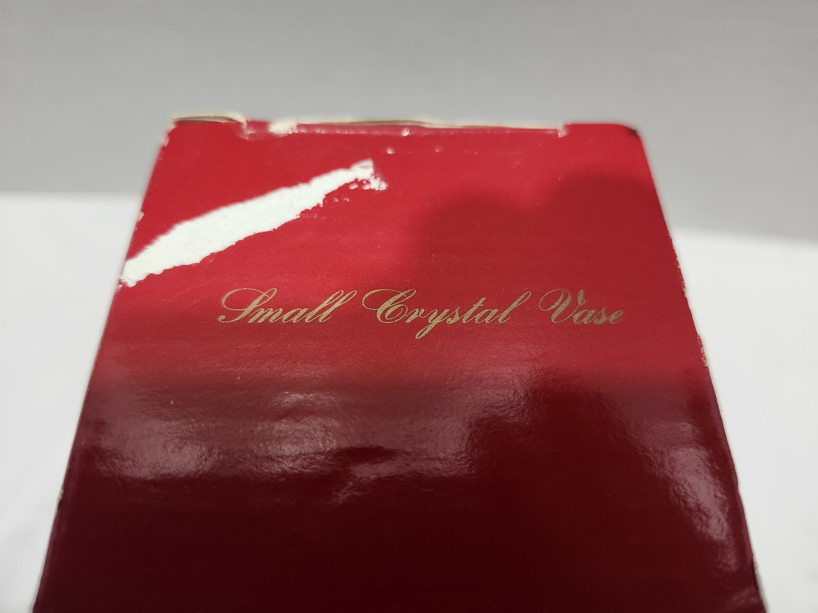 Vintage Avon Small Crystal Vase Wheel Cut Pineapple 24% Full-Lead