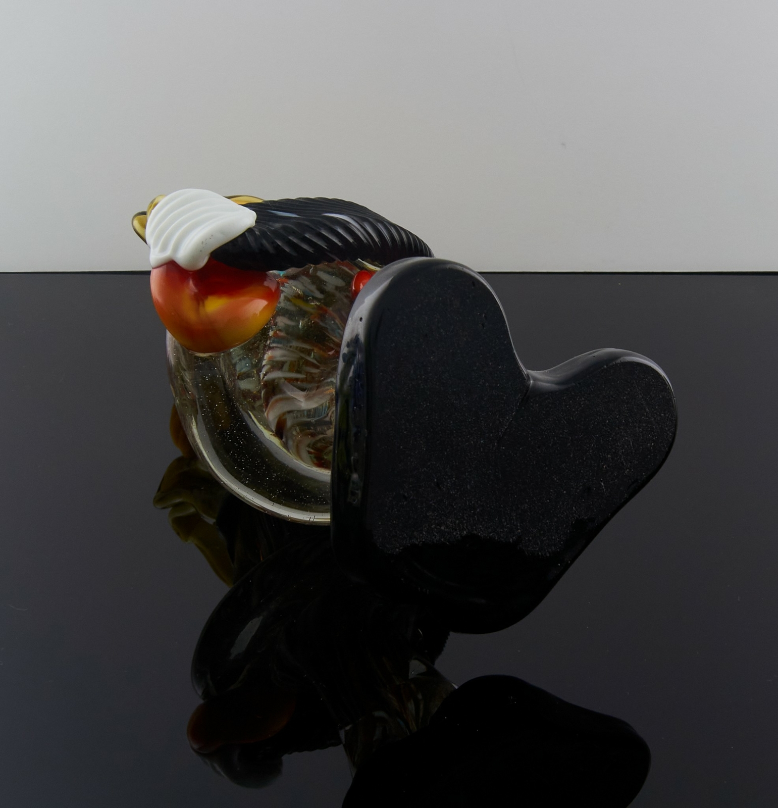 Murano Art Glass Clown Playing An Accordian 11.5 Inches