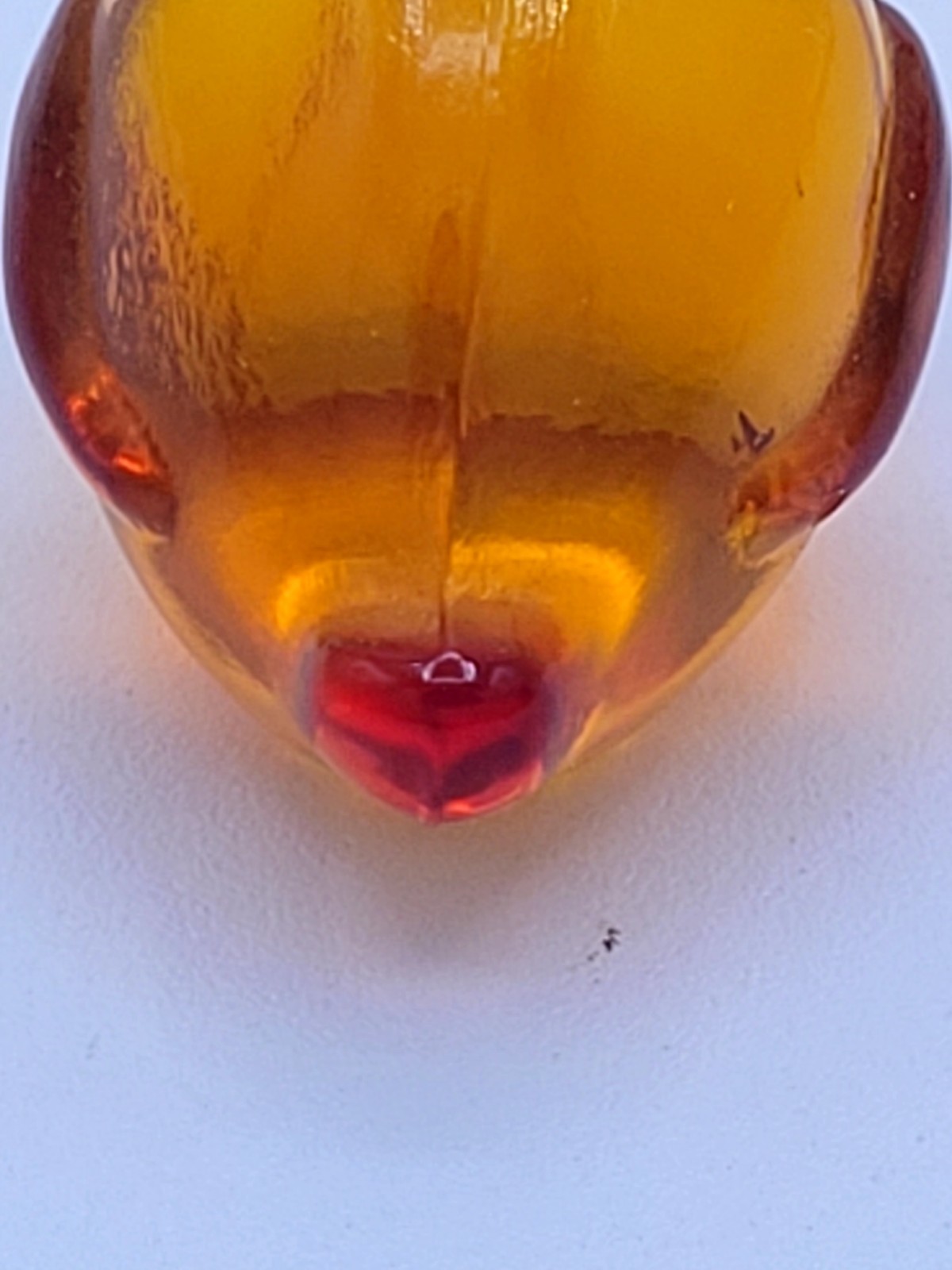 New Martinsville Viking #667 Amberina Glass Chick Rare