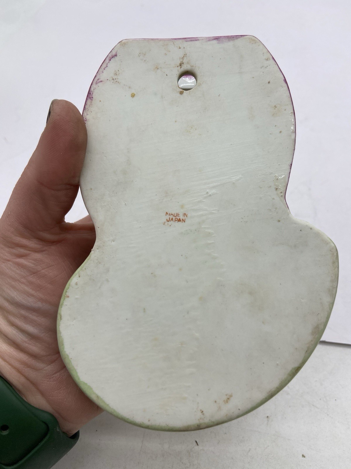RARE Vintage Masked Pierrot Clown Columbine Head Vase Wall Pocket Masquerade