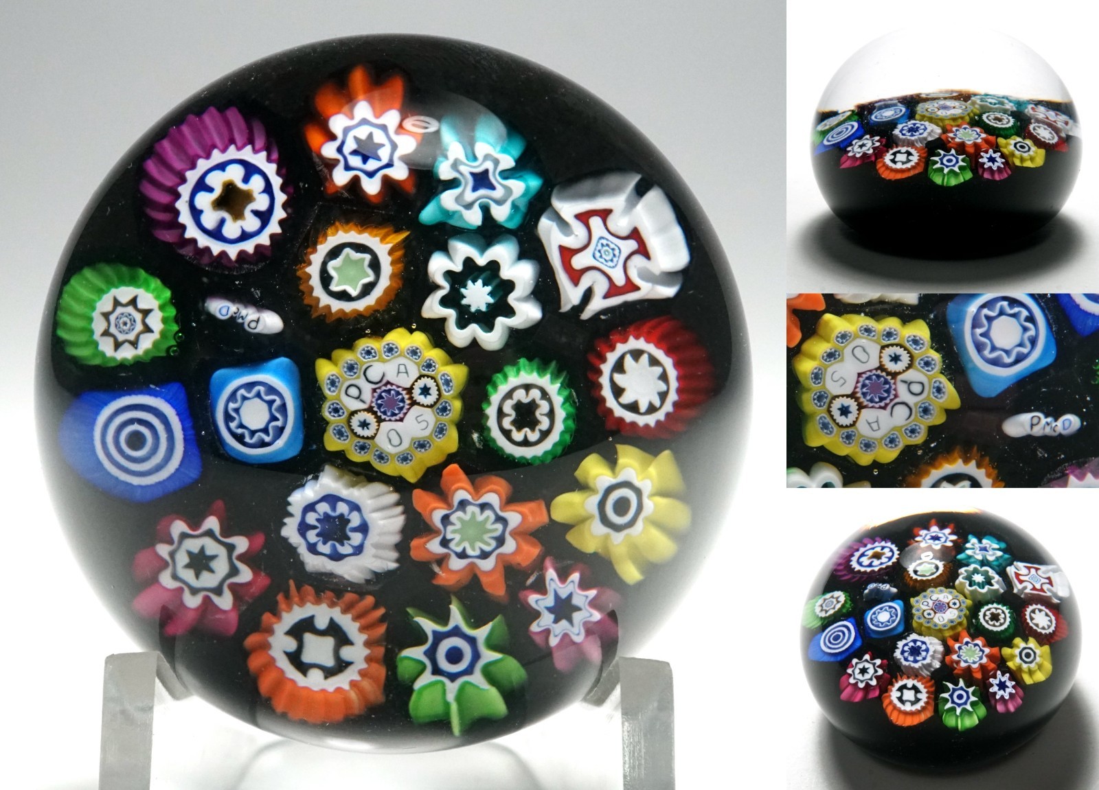 Special McDougall Miniature Millefiori Paperweight Made For 2005 PCA Convention