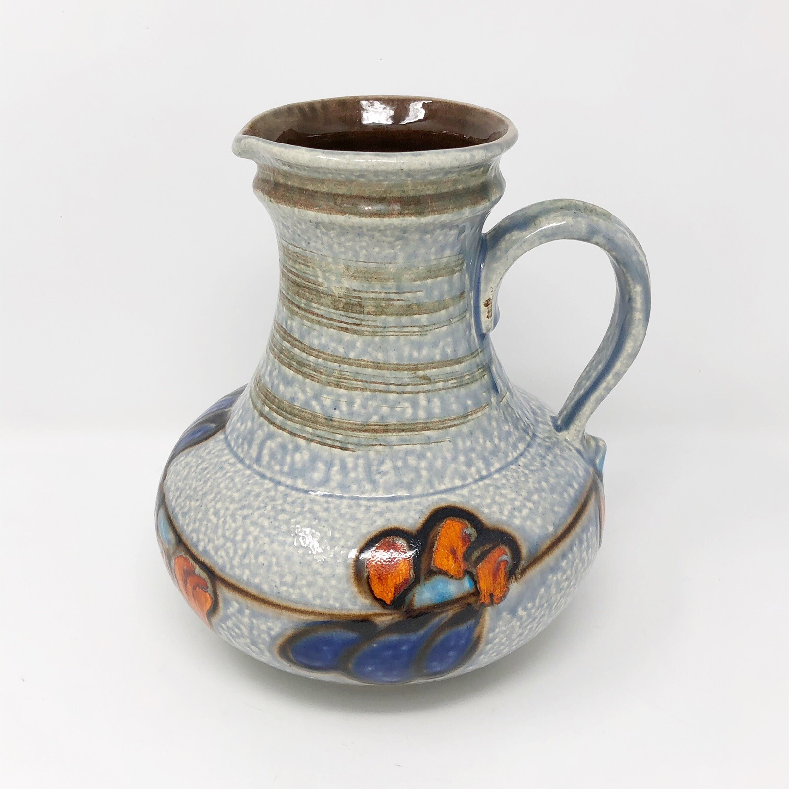 Uebelacker Keramik Vase 1808 / 20 8″ Fat Lava Vintage West German Art Pottery