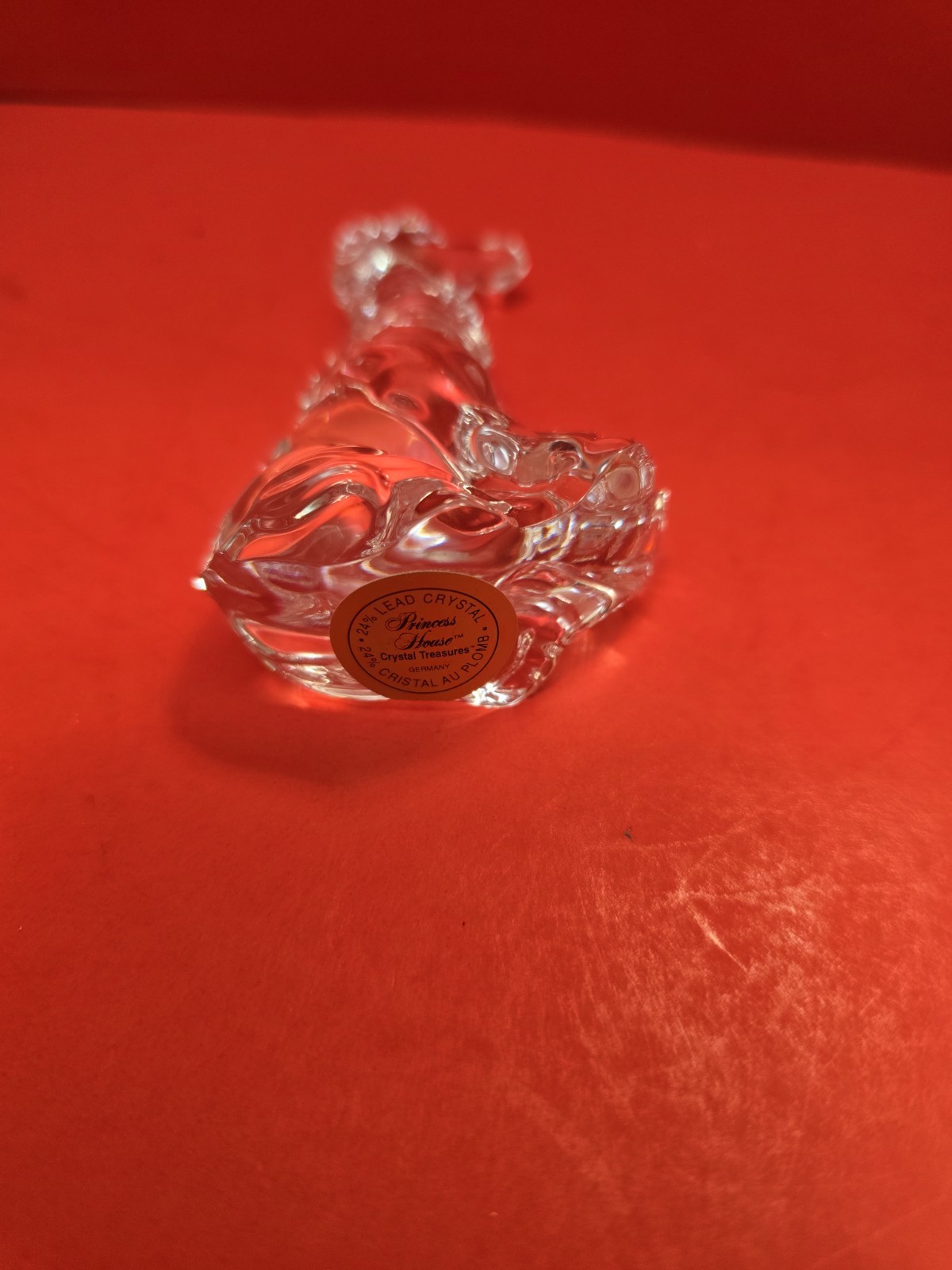 Vintage Crystal Giraffe Princess House Treasures Germany 24% Lead Crystal