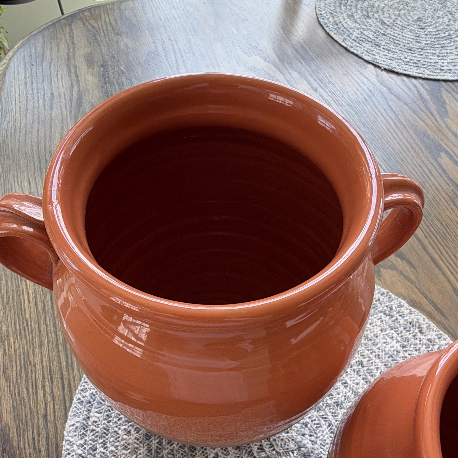 Vintage Italian Terracotta Amphora Vase Set Rustic Tuscan Farmhouse Pottery Pair