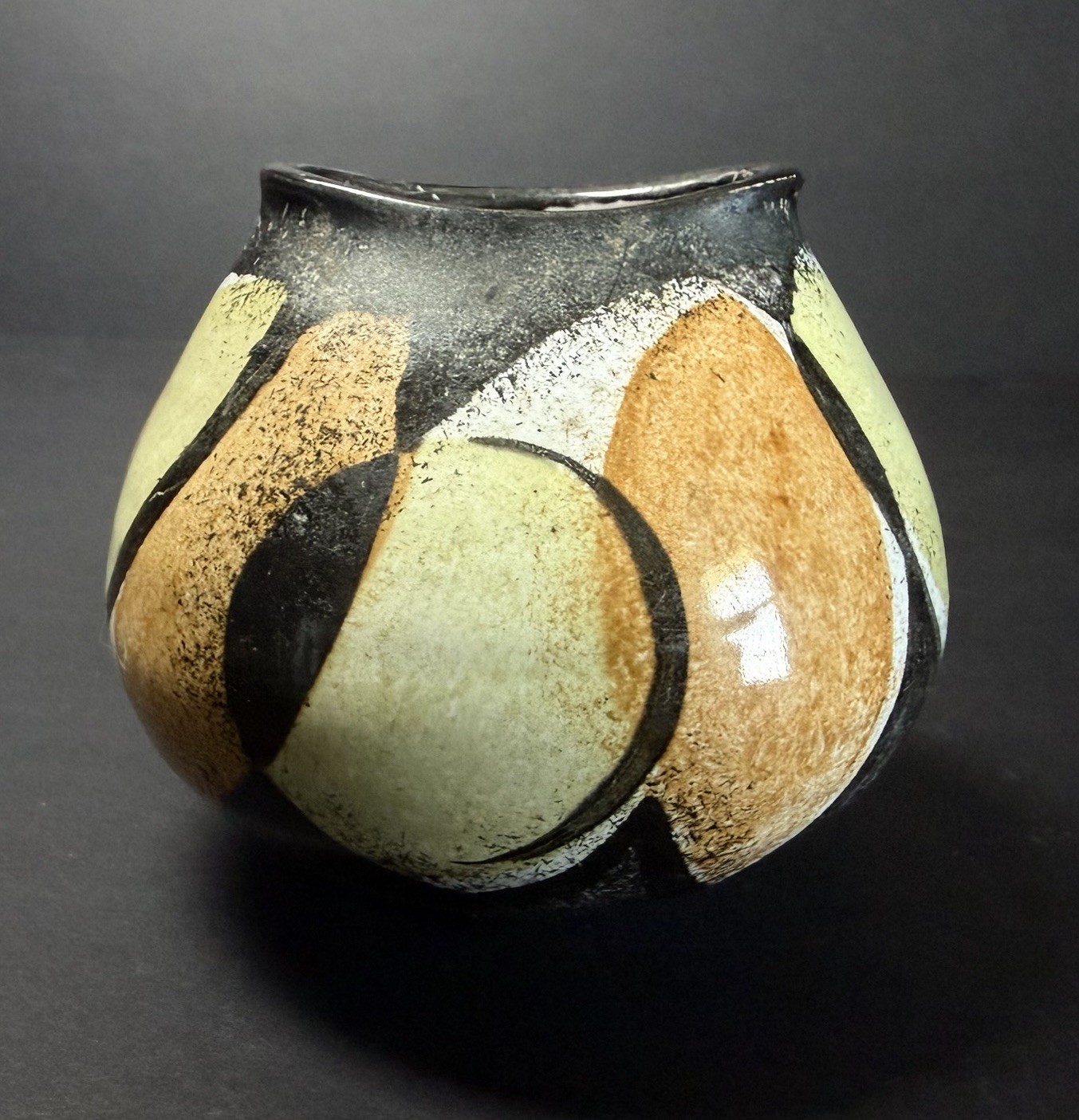 Vintage Mid Century Modern Krösselbach Keramik Ceramic Vase West Germany