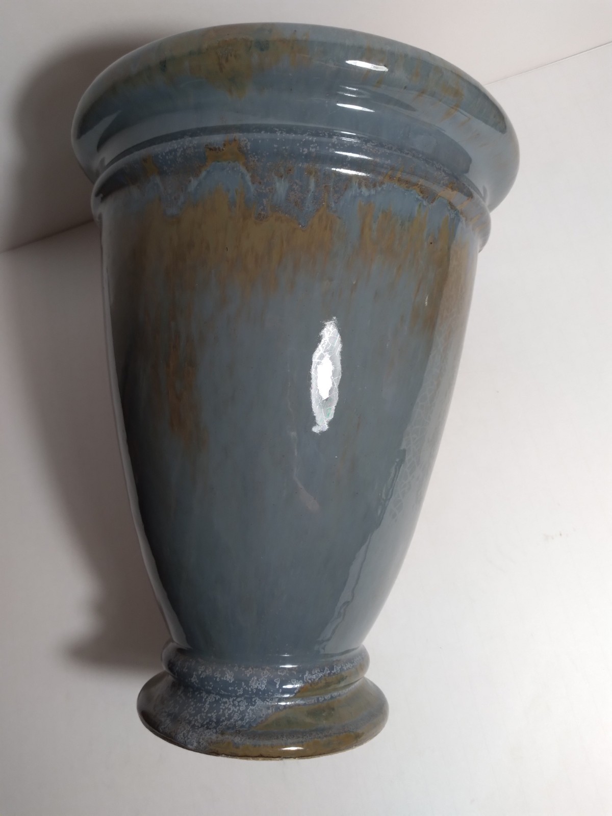 Stoneware Urn Planter Pottery Garden Patio Home Decor Heavy 8 lbs