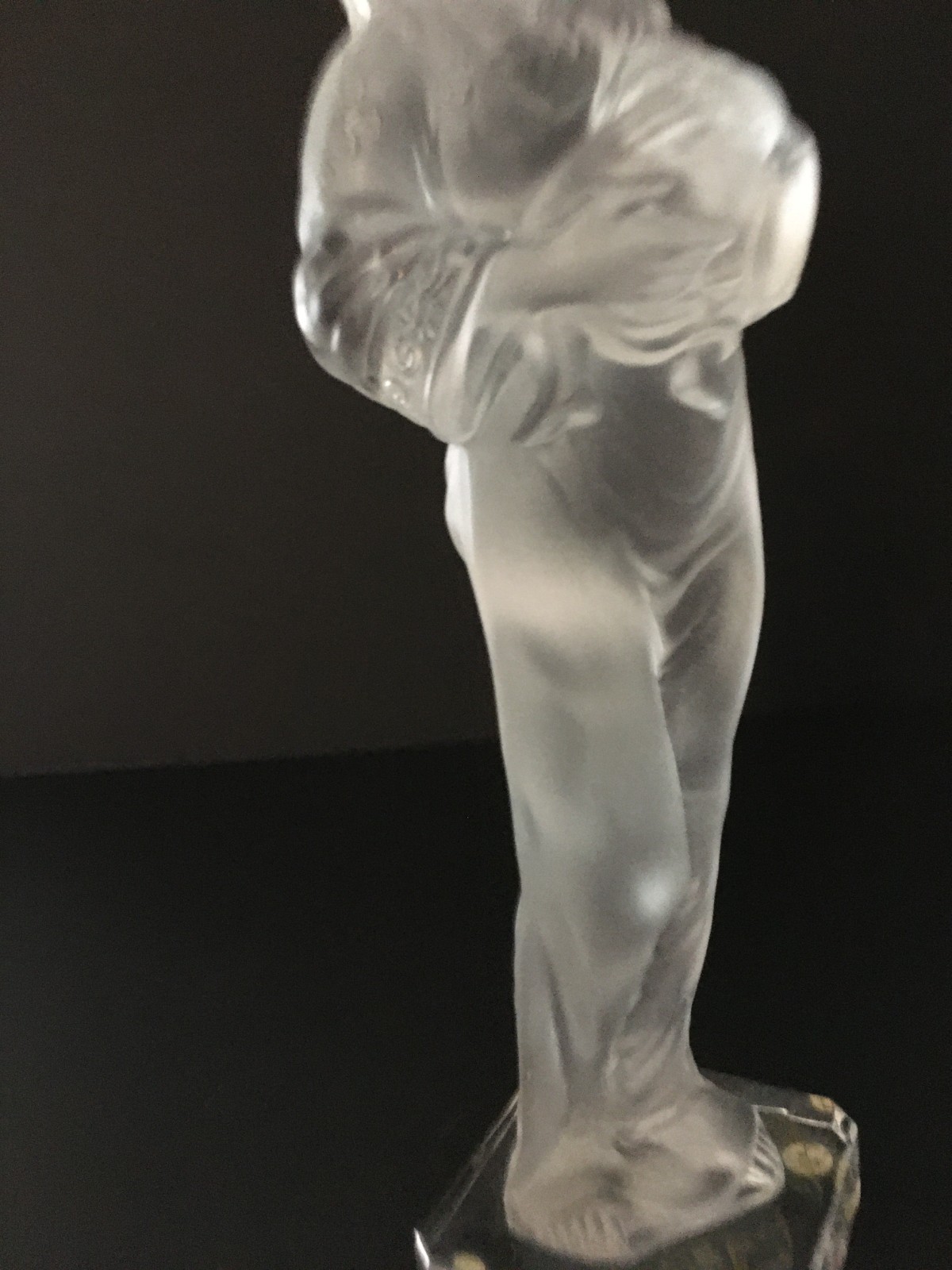 Vintage Cristal de Sevres Hibel Statue Mother and Child Signed Artist Proof