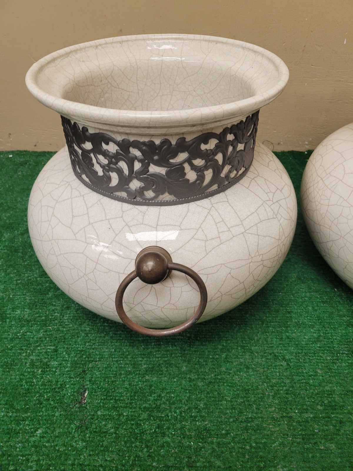 2 Tony Evans Raku Pottery Vessel Vase Large – SIGNED/NUMBERED (BFEB-06-001)