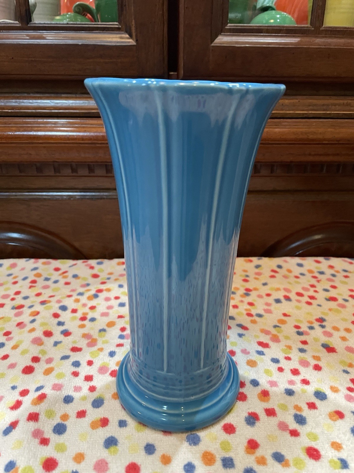 Fiesta Small Vase Peacock Excellent 8 Inches First Quality Gorgeous HTF