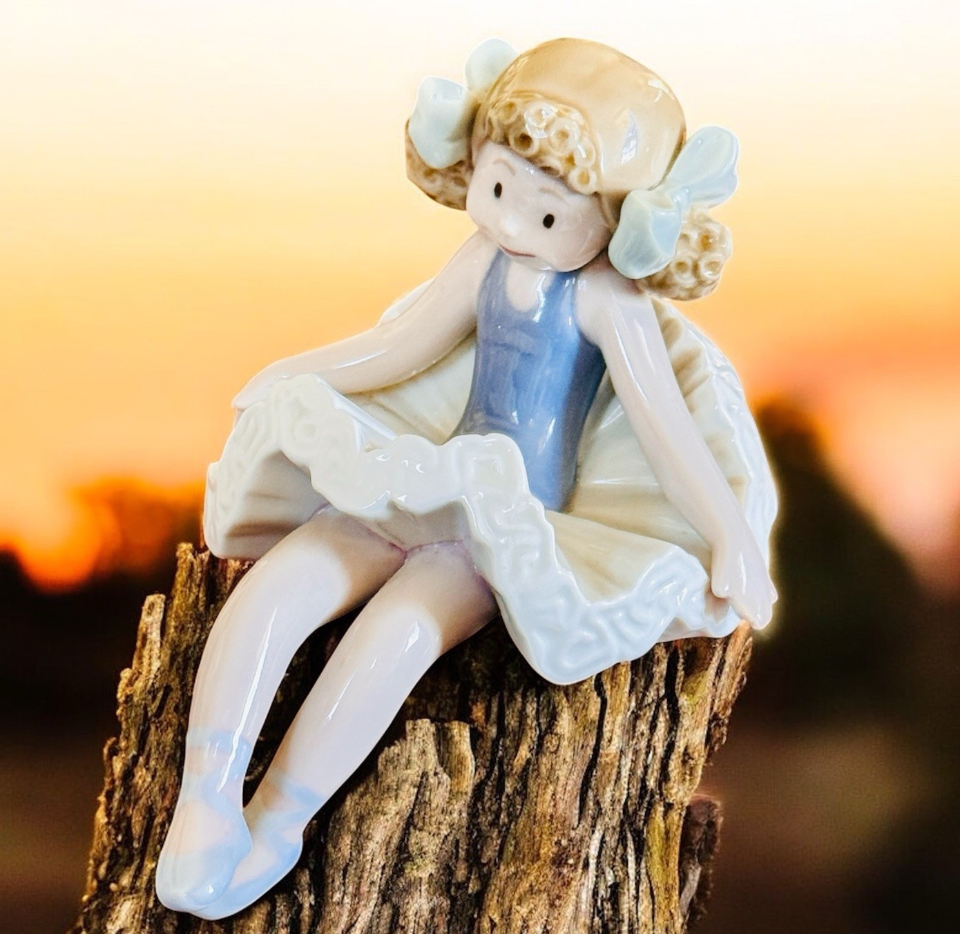 1985 Lladro Retired Forgotten Rag Doll # 1501 Shelf Sitter Clown Figurine 7.5”