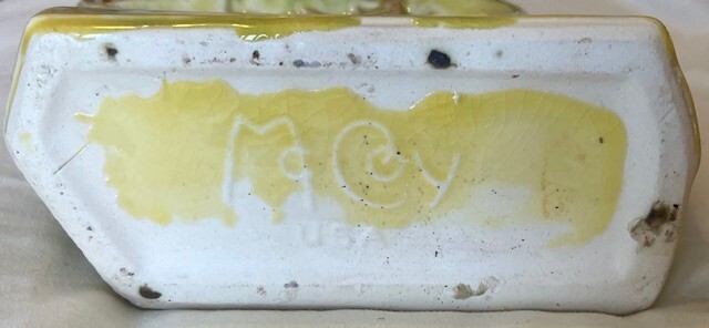 1940 Vintage McCoy Deer and Fawn Vase or Planter, 7.5″, Mint Condition!