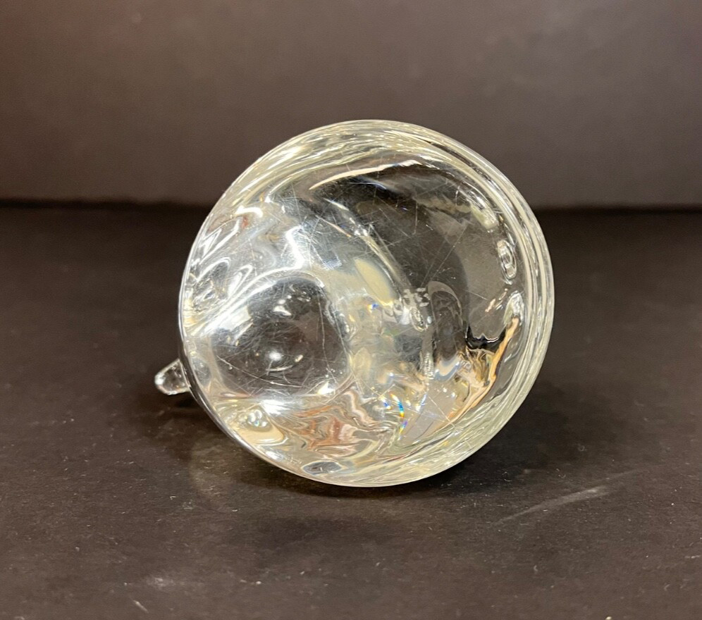 Spode Cut Crystal Art Glass BABY BIRD CHICK Figurine Paperweight West Germany HW