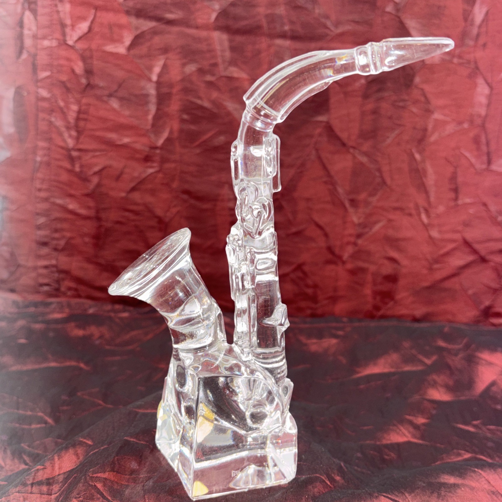 Princess House Concert Collection 24% Crystal Cello Trumpet Saxophone France EUC