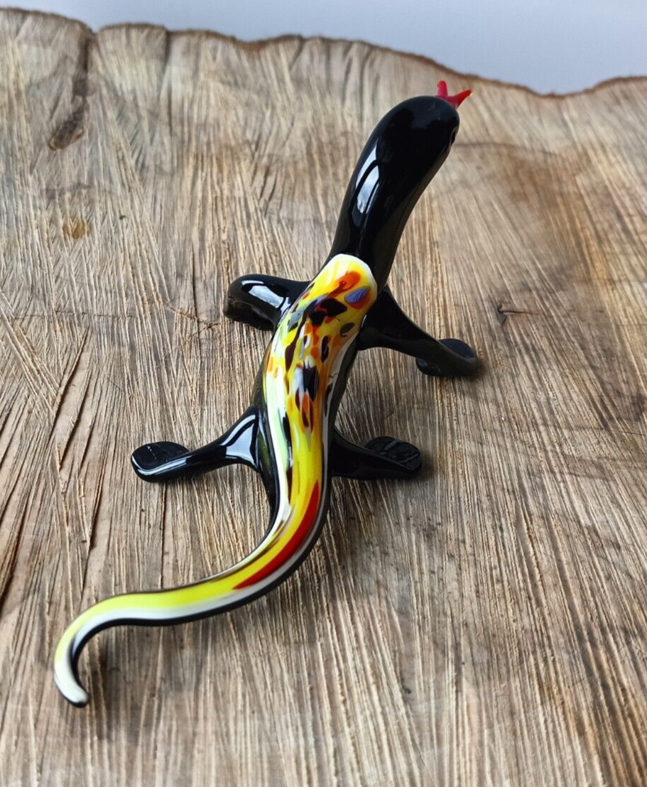 GLASS Animals. Murano glass art monitor lizard. Lot – 1 pc.