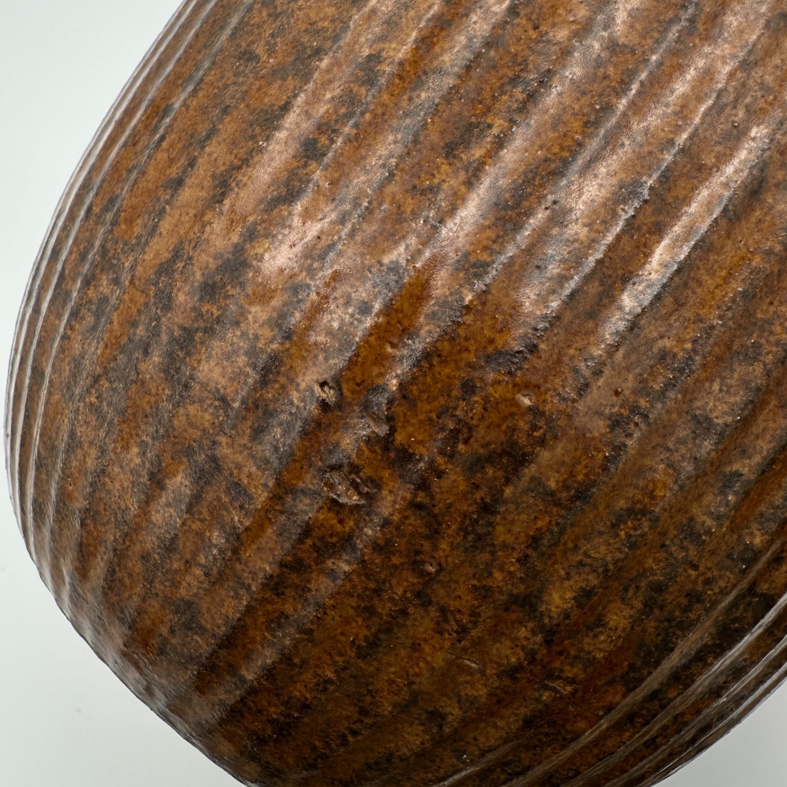 Zanesville Stoneware #4506 Stoneage Modern Homespun Jard / Planter 5.25×6.75 in.
