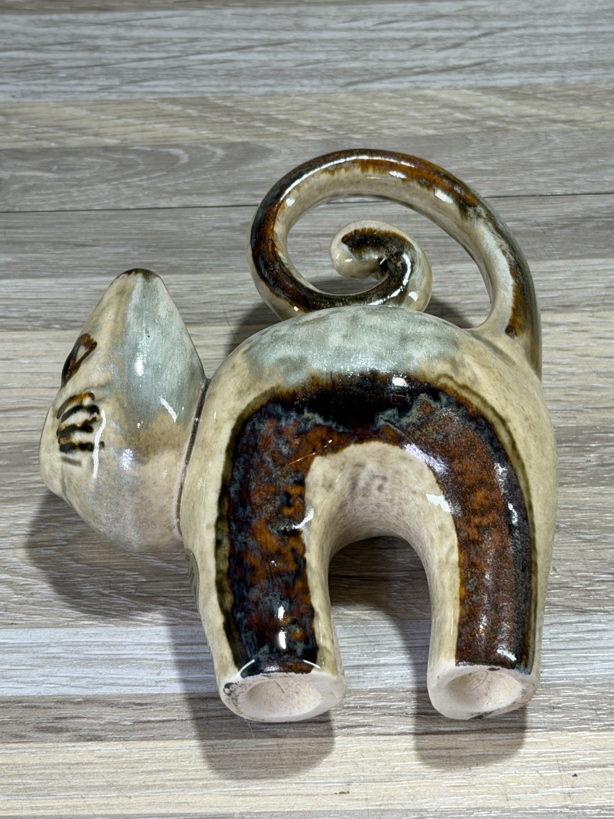 Vintage Soholm Cat Unique Denmark Ceramic Dansk With Original Sticker In Place