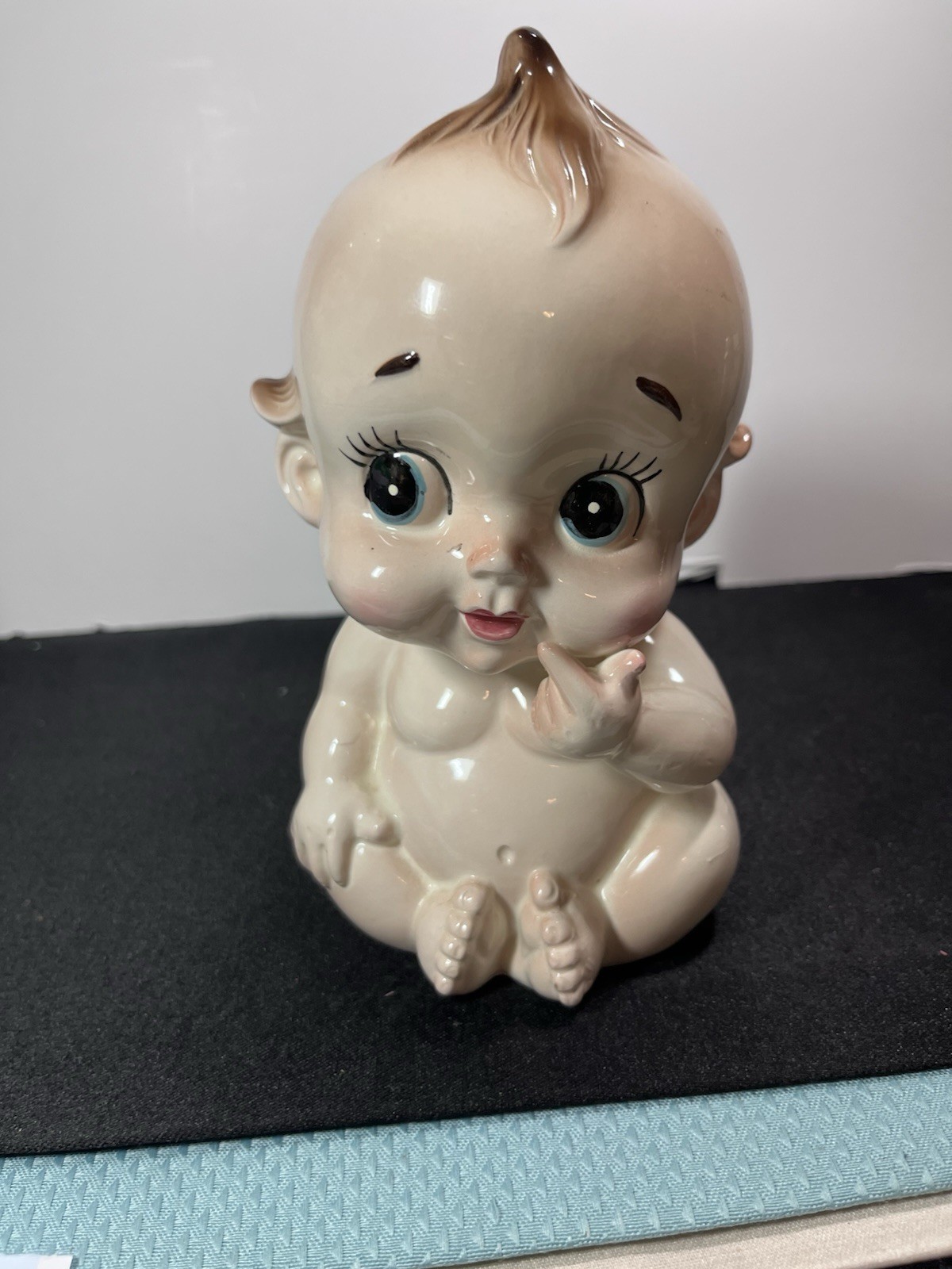 Rubens Baby Kewpie Head Vase / Head Planter – Big Eyes – Rubens 3119