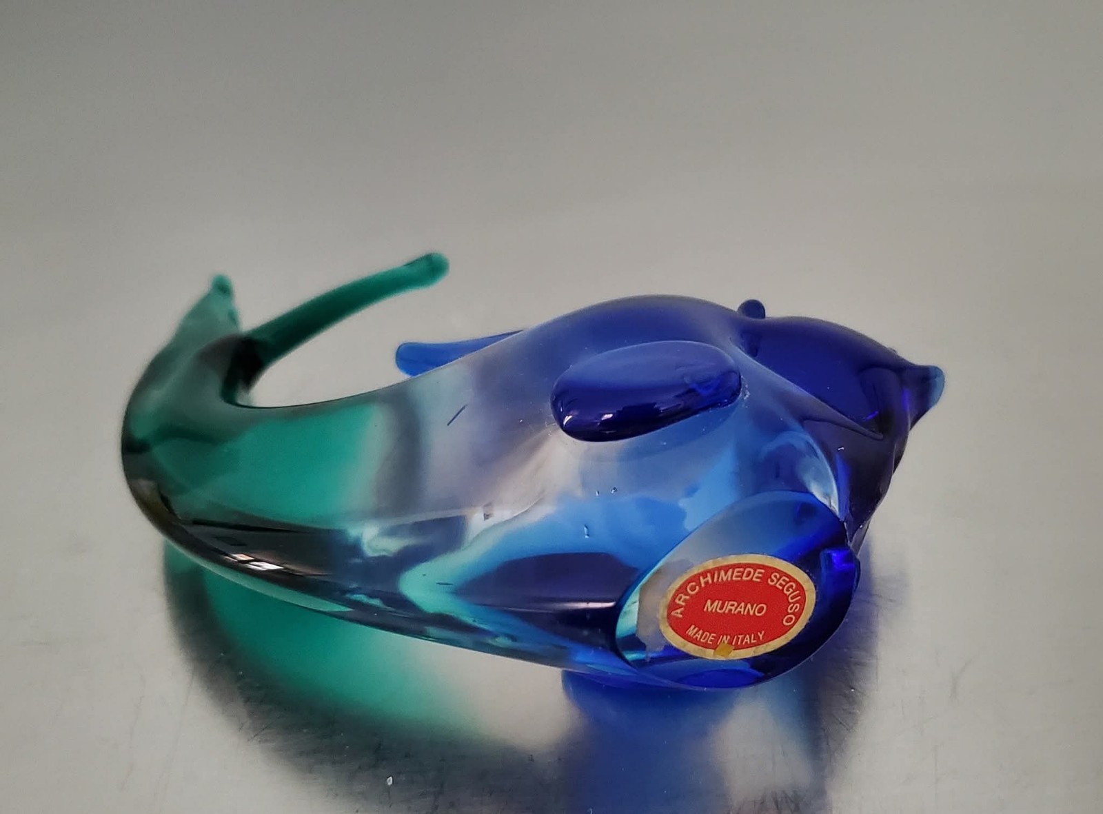 Vintage Murano Glass Animals (SEAL FISH RABBIT) Archimede Seguso.Original Labels