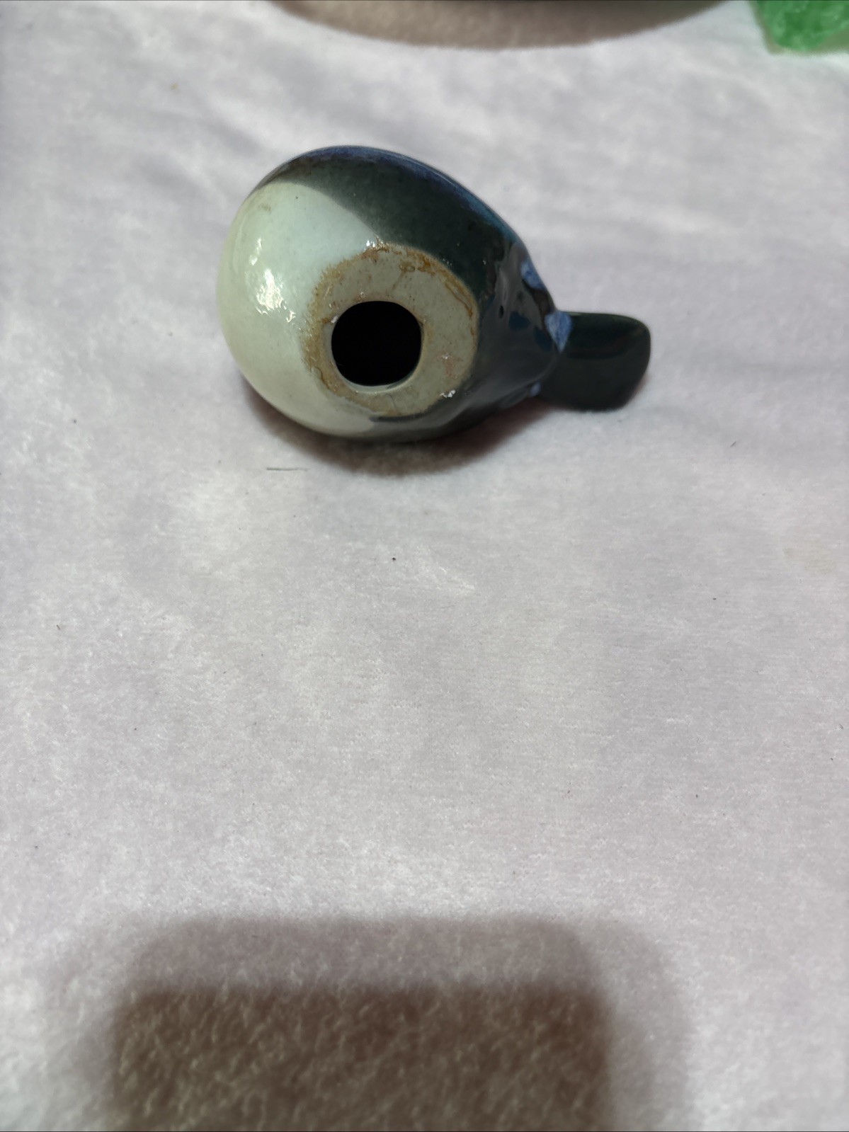 Blue Bird Multicolor Glazed Pottery Figurine 4×4.5 Inches(C3)
