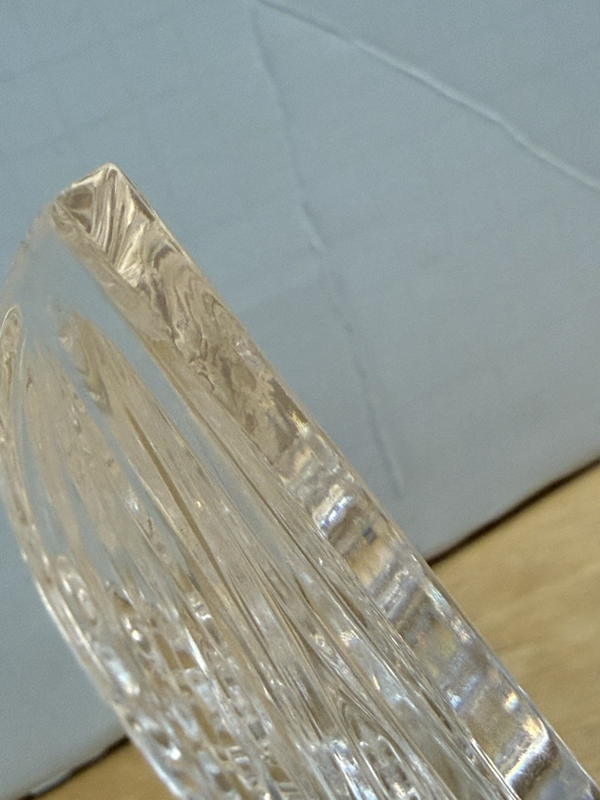 Vintage Waterford Crystal Clear Sailboat NAUTICAL Boat Paperweight Figurine 5.5″