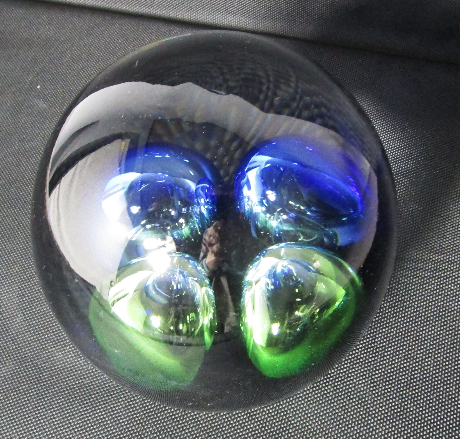 Fine 6″ STUDIO AHUS “CROCUS” GRAAL (Sweden) Art Glass Paperweight (8 lbs.)