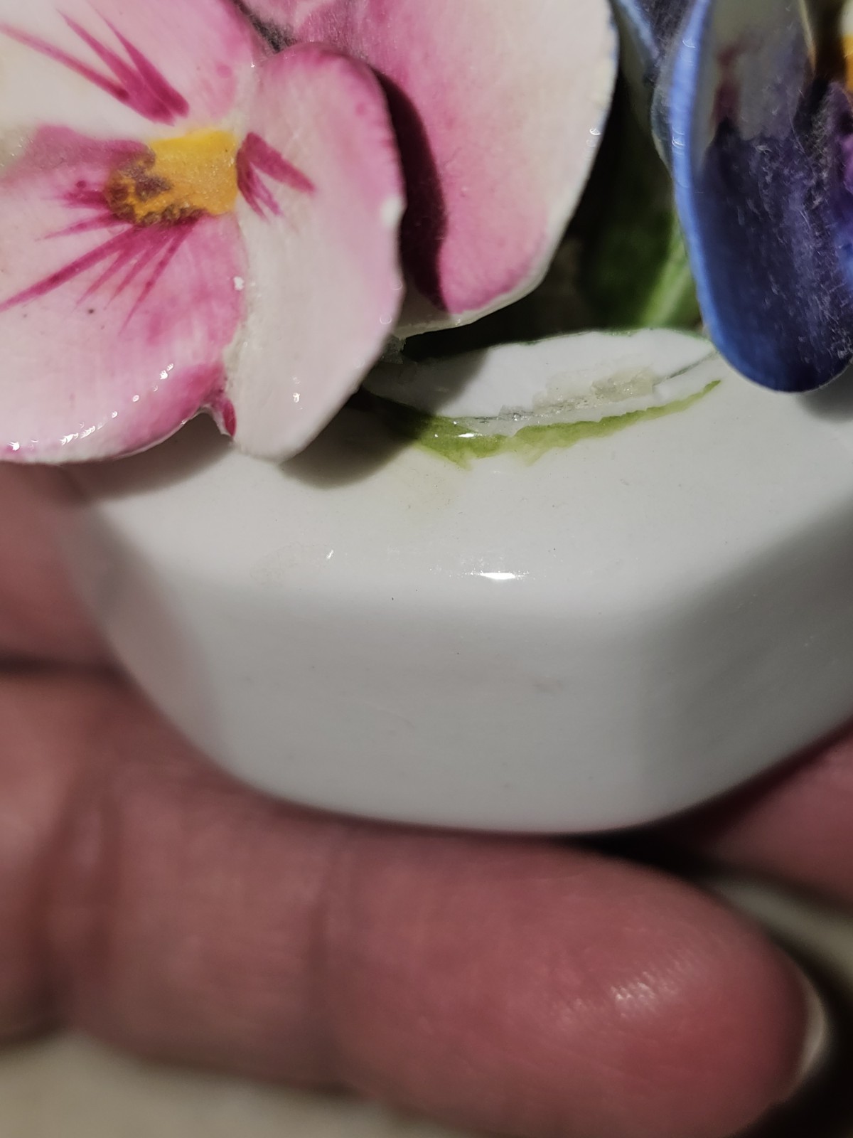 Vintage Aynsley England Fine Bone China Pansy Flower Bouquet Figurine – AS IS