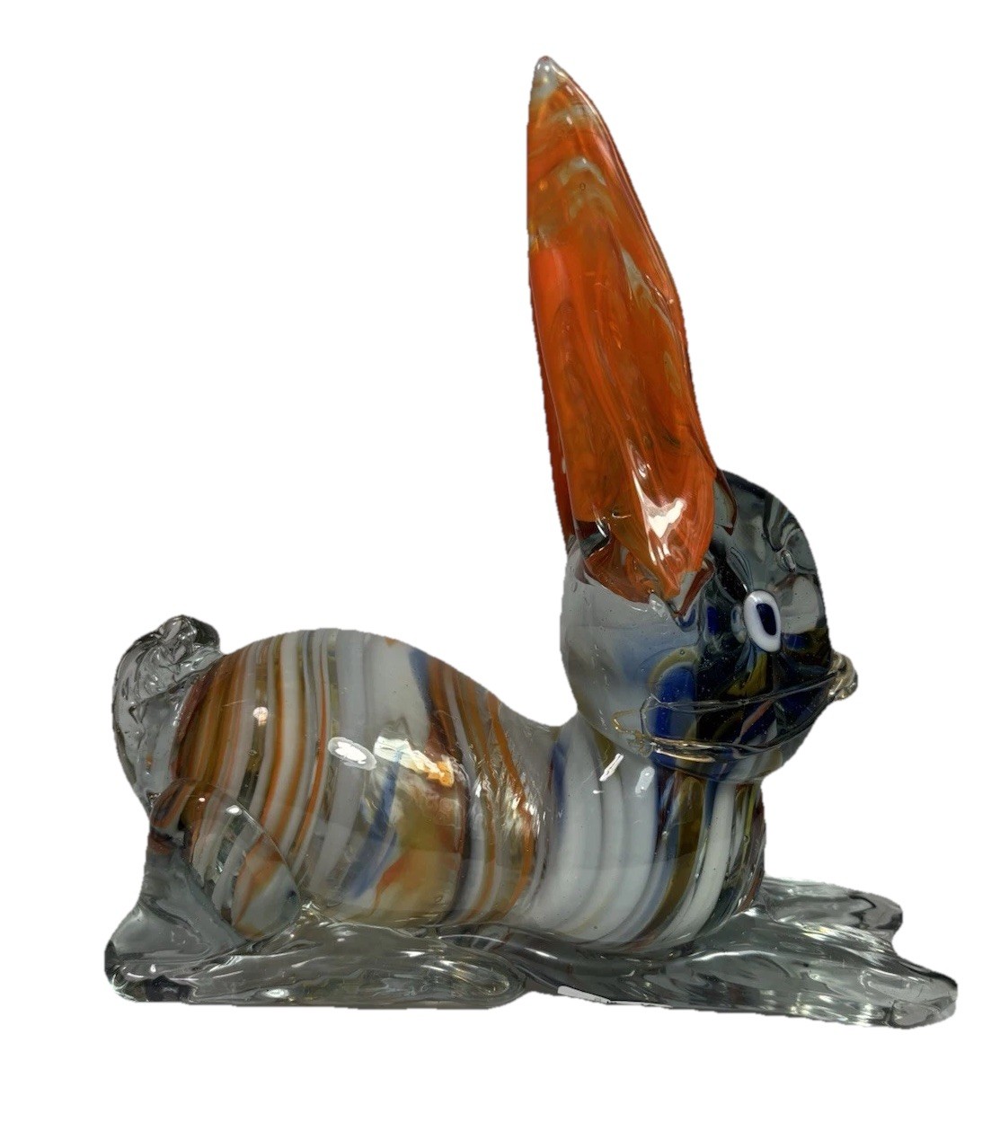 Large Vintage Art Glass Rabbit