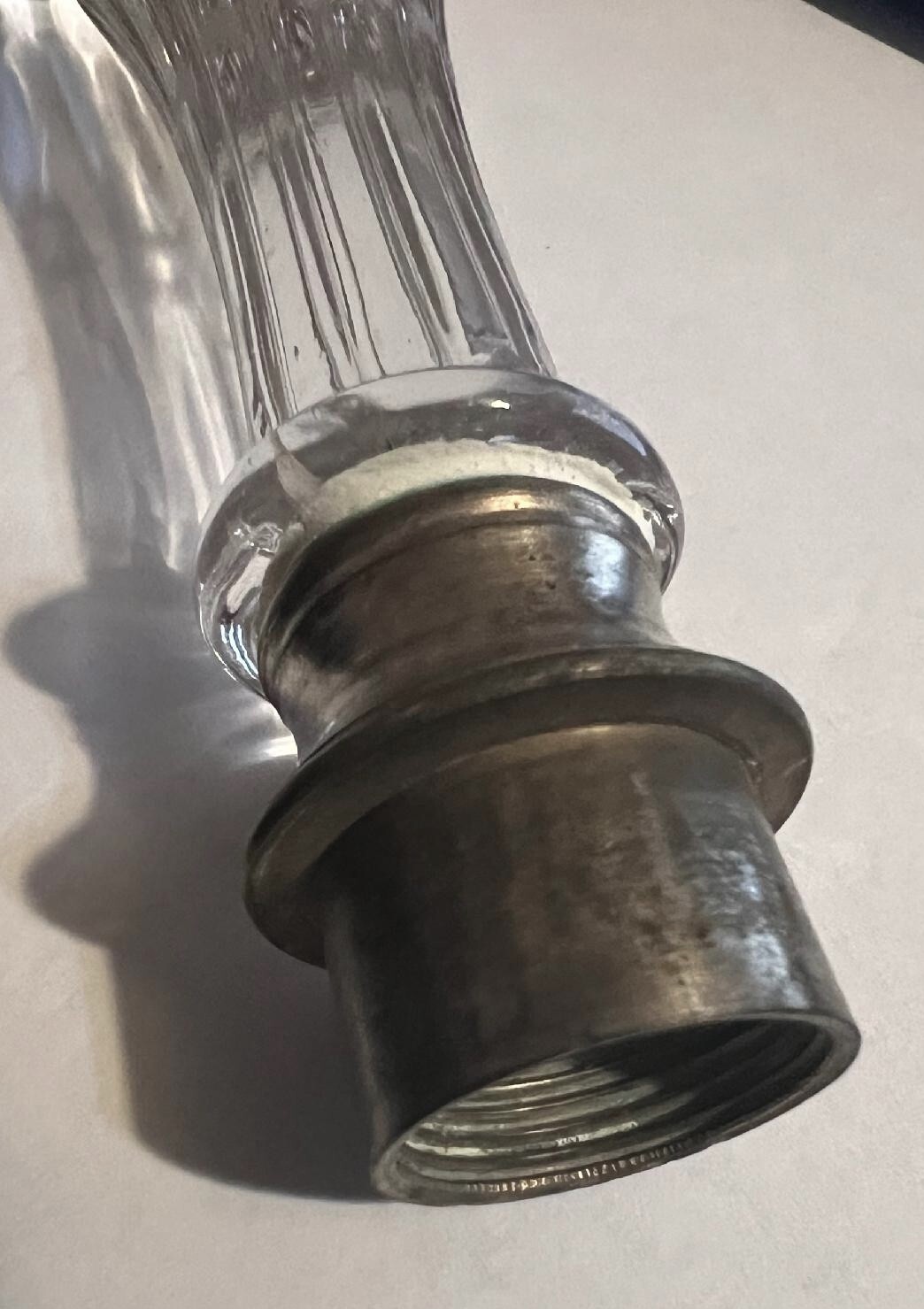Antique Baccarat French Crystal Candelabra Candle Arm Chandelier