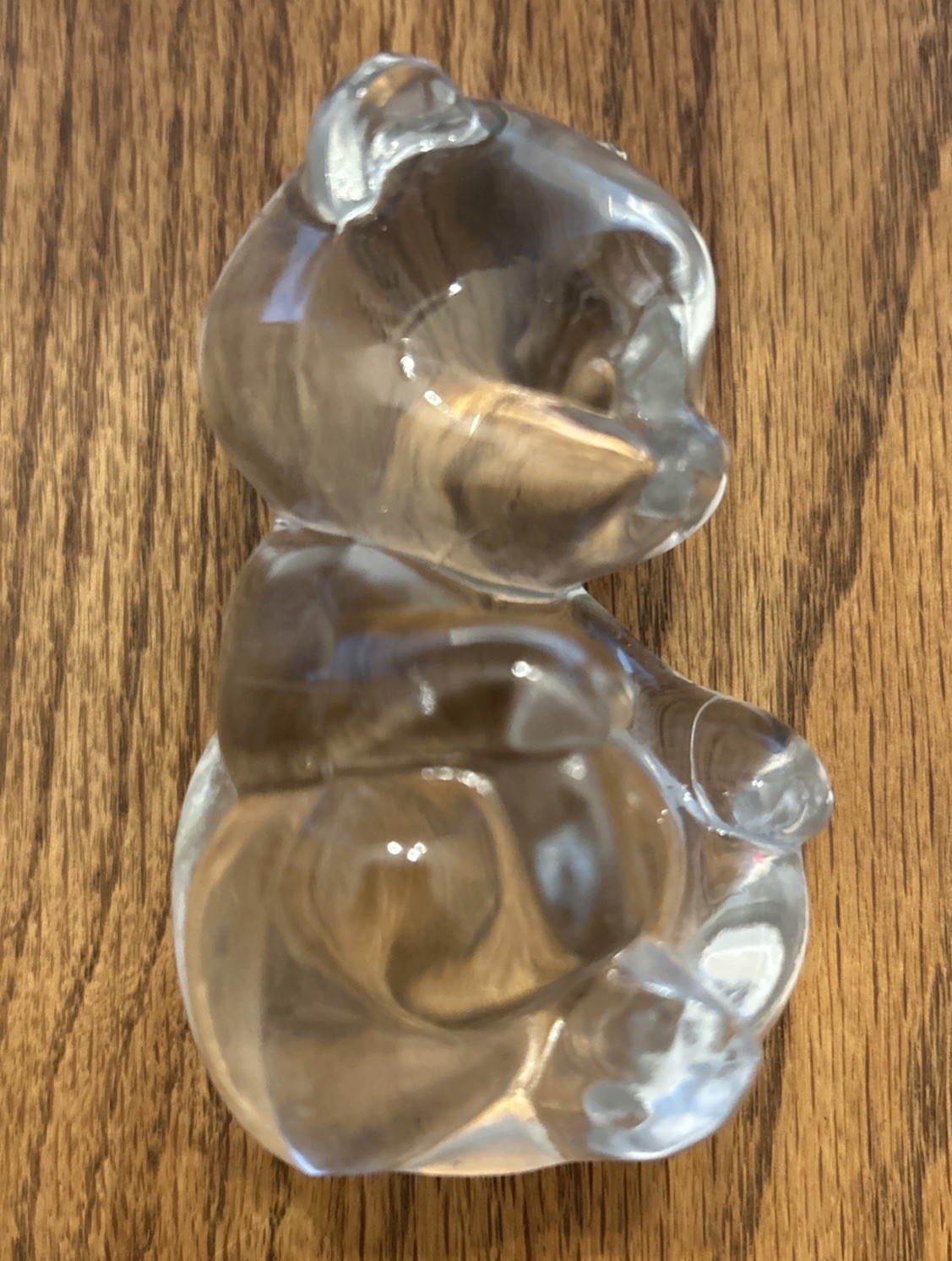 Fenton Sapphire Blue Heart Crystal Glass September Birthday BIRTHSTONE BEAR