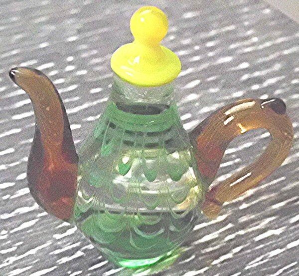 LENOX TEA FOR THREE MINIATURE ART GLASS TEA POTS SET OF 3 MINT NIB