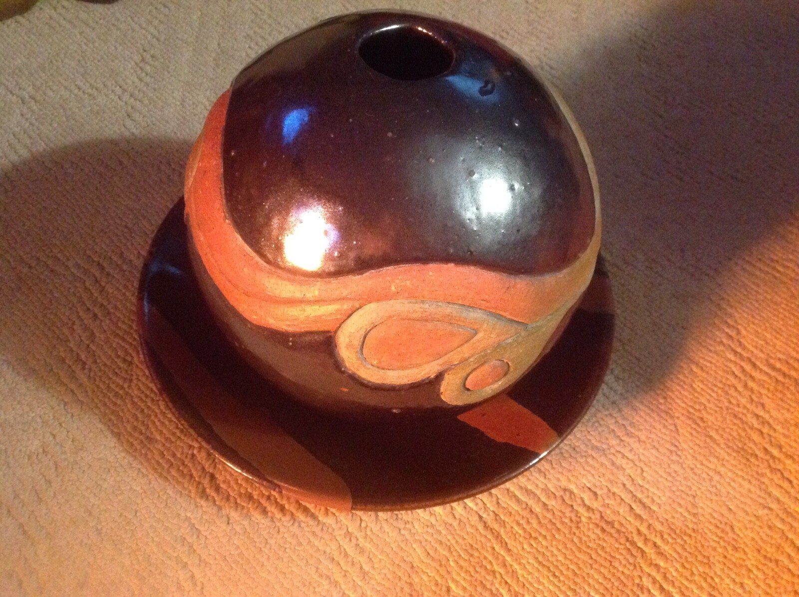 Old Mid-Century Studio Art Pottery Table Centerpiece Bowl+Vase Unique Home Decor