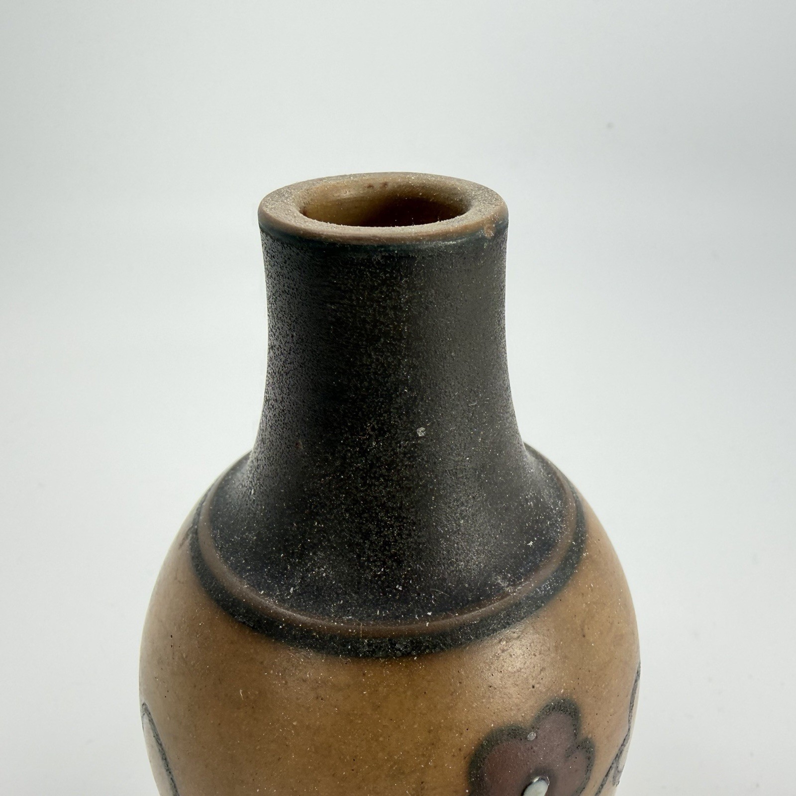L. Hjort vase No Lid, Bornholm ceramics. 4.5” Tall Bud